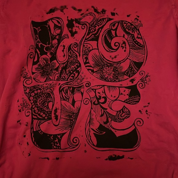 Lucky Brand Vintage Top LOVE Design - Picture 2 of 4